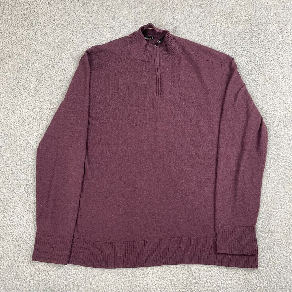 Smartwool Men's Merino Wool Base Layer 1/4‎ Zip Size XL Used